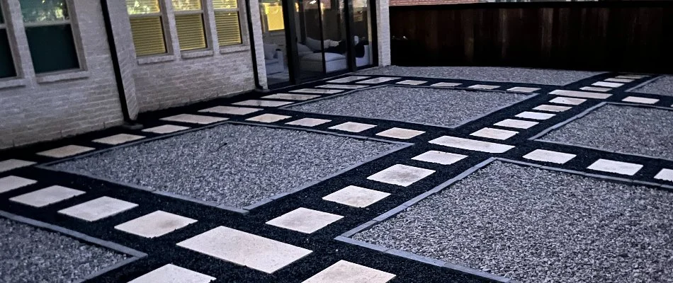 Walkway in an outdoor space in Prosper, TX.